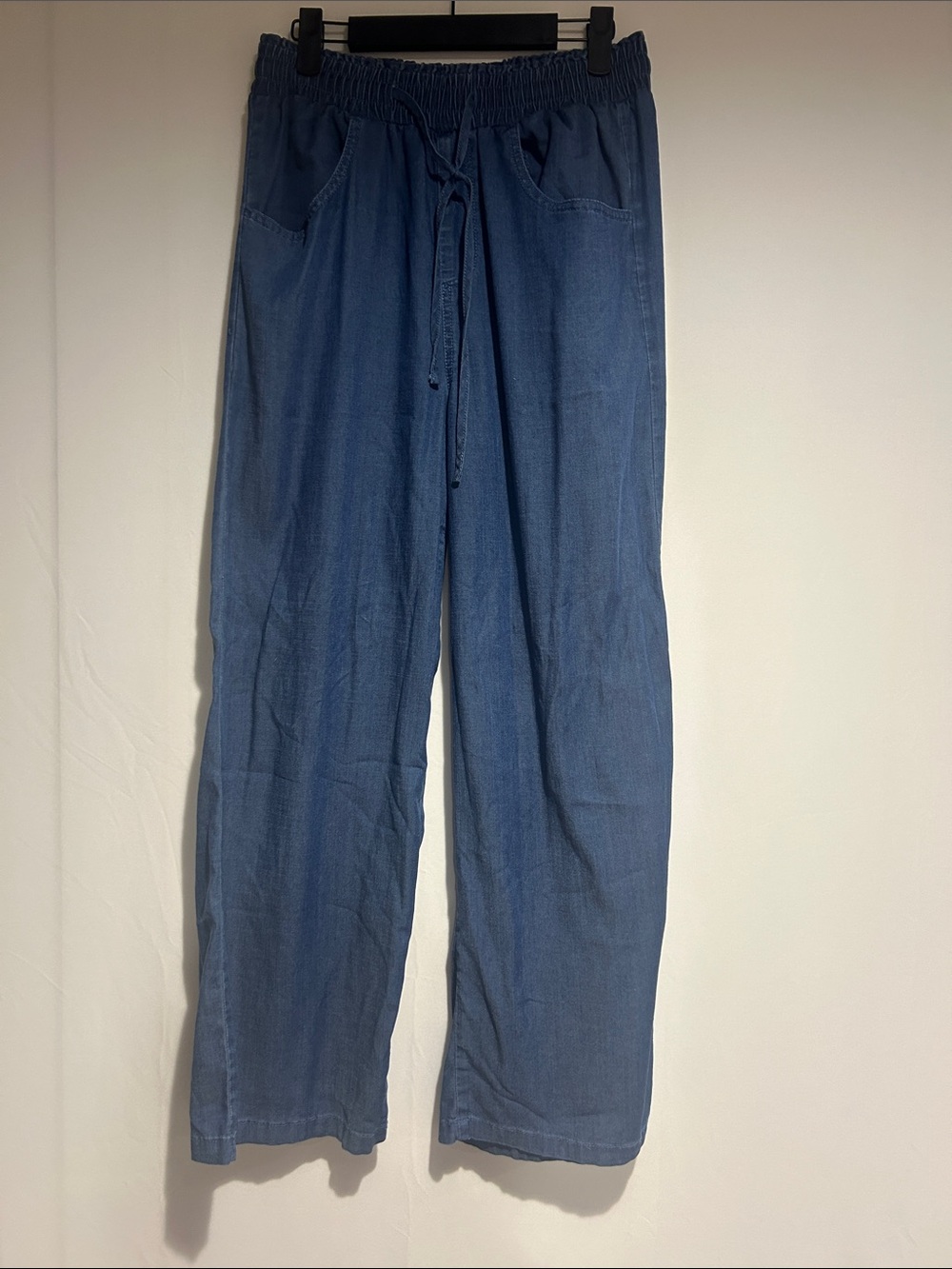Men's Relaxed Drawstring Jeans - Blue